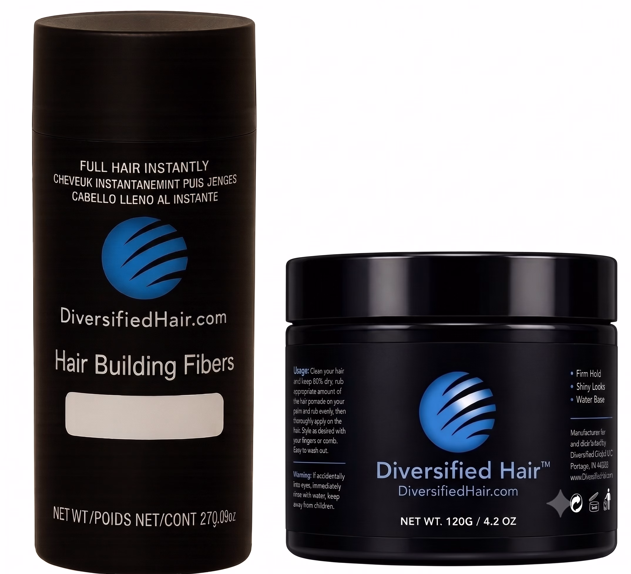 Hair Pomade 120g & Keratin Hair Building Fibers Bundle